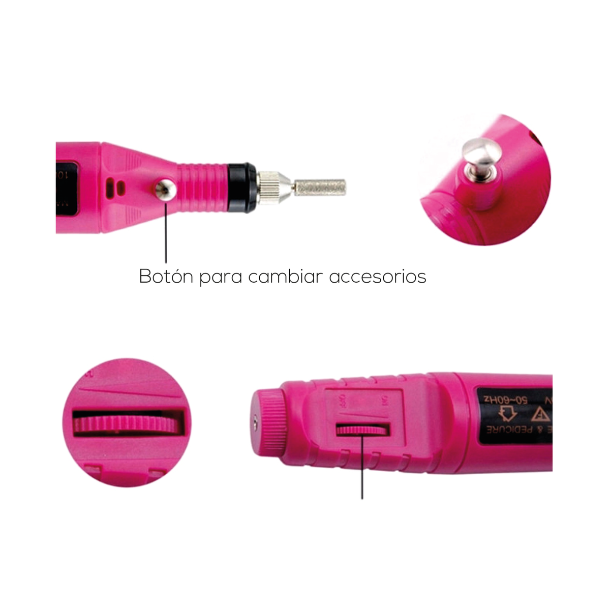 Kit torno profesional Doma uñas, Ergonómico
