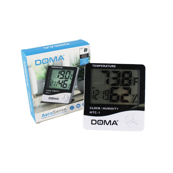 Reloj Con Alarma, Medidor Temperatura Y Humedad