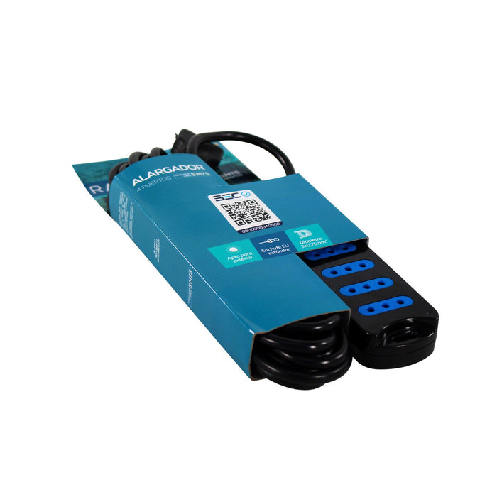 Alargador 4 entradas 5 mts Raimax