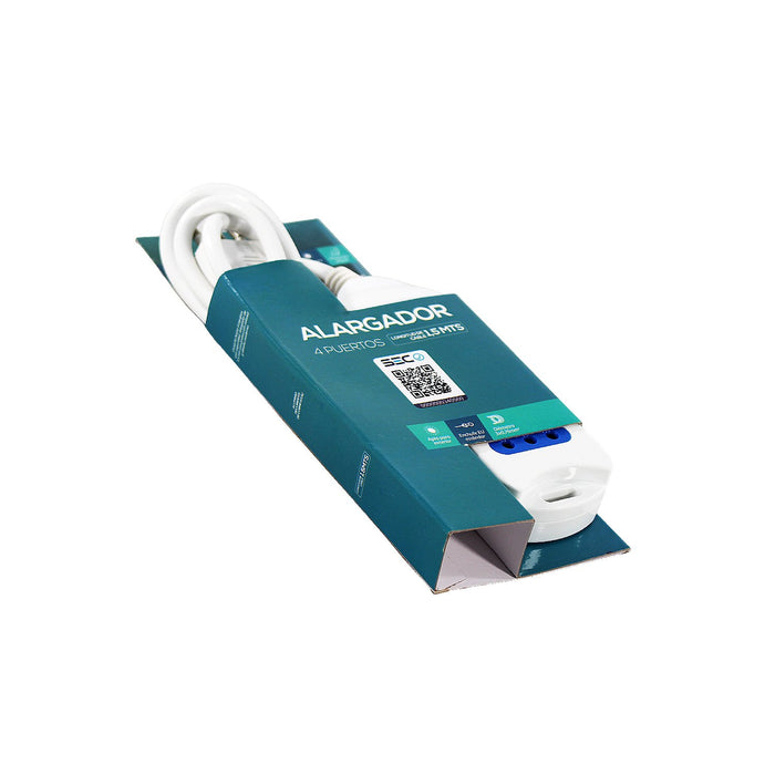 Alargador 4 entradas 1.5 mts Raimax