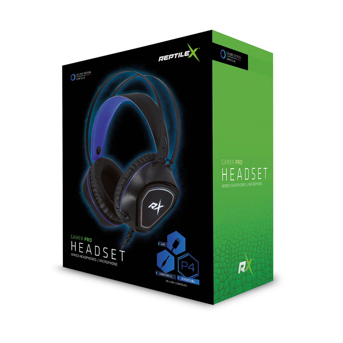 Audífonos Reptile X Gamer pro con mic
