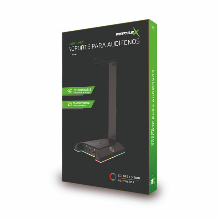 Soporte para audífonos con USB