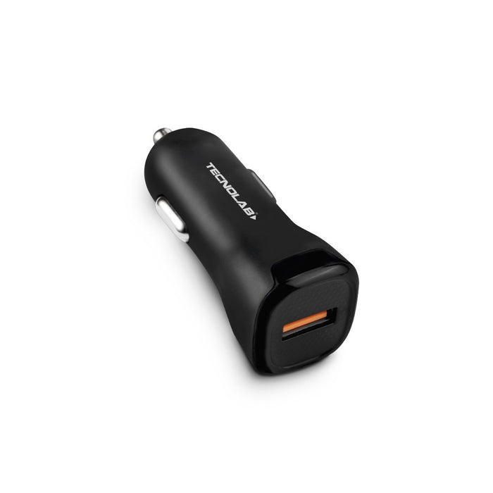 Cargador Auto 12V Carga Rápida 3.0 negro