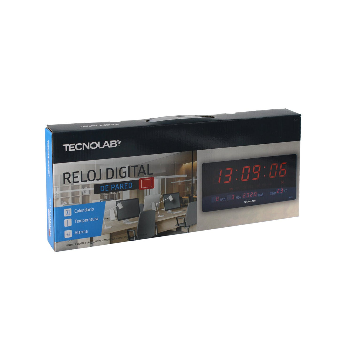 Reloj mural digital Tecnolab