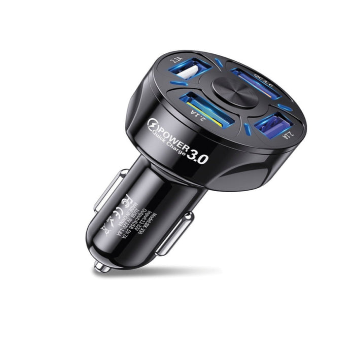 Cargador Tecnolab automóvil carga rápida 4 puertos USB