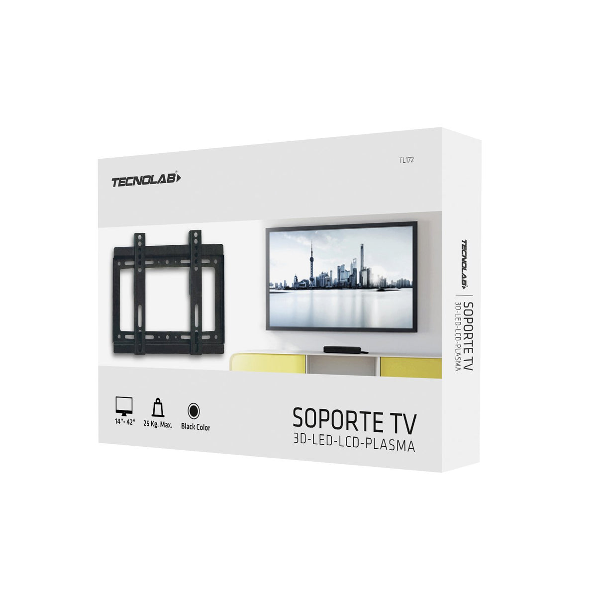 Soporte para TV Tecnolab, de 14 a 42" hasta 25 kg