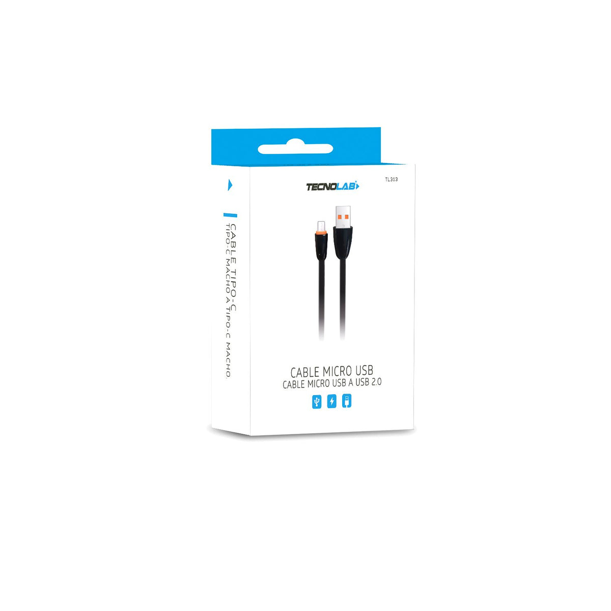 Cable USB 2.0 a Micro USB 1mt