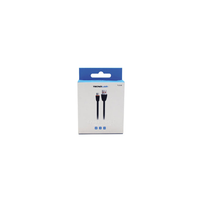 Cable USB a tipo C 2.0, 1 mts. Tecnolab
