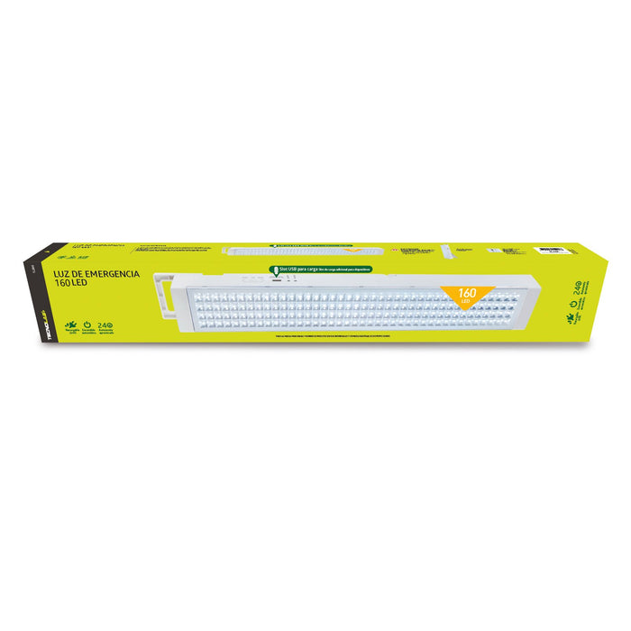 Luz de emergencia Tecnolab 160 Leds 640 LUM, recargable