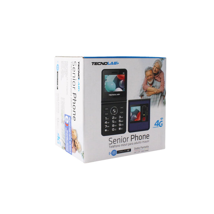 Teléfono Senior 4G, Doble Pantalla, Botón SOS, tipo c