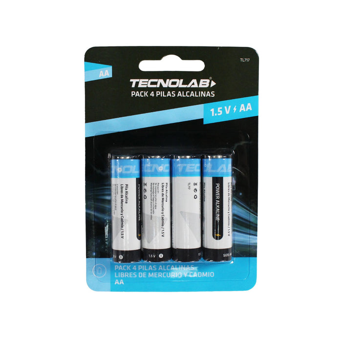 Pack 4 pilas alcalinas AA Tecnolab 2950 mAh
