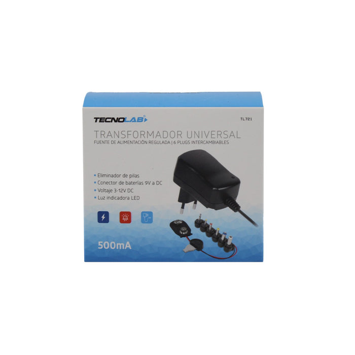 Transformador Eliminador De Pila Universal 500Ma