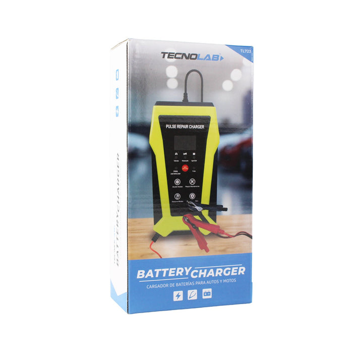 Cargador de batería para vehículos 12V Tecnolab