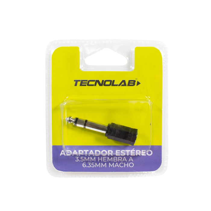 Adaptador 3.5 a 6.35mm Tecnolab