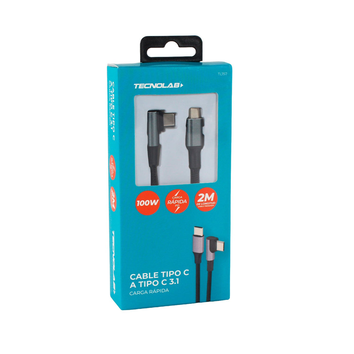Cable Tecnolab tipo c a c, 2m