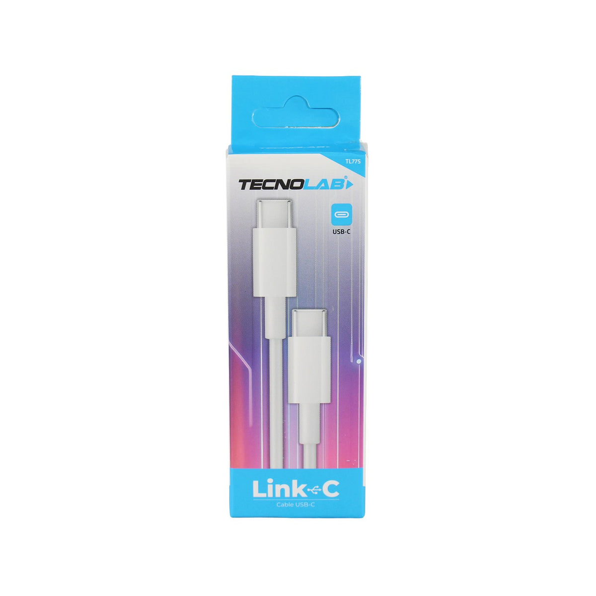 Cable Tecnolab tipo c a c 1m White