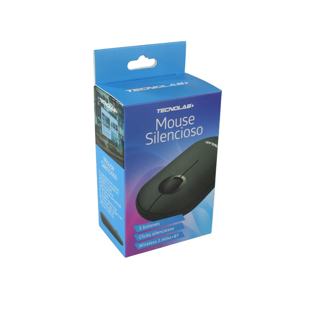 Mouse Silencioso Tecnolab BT Black