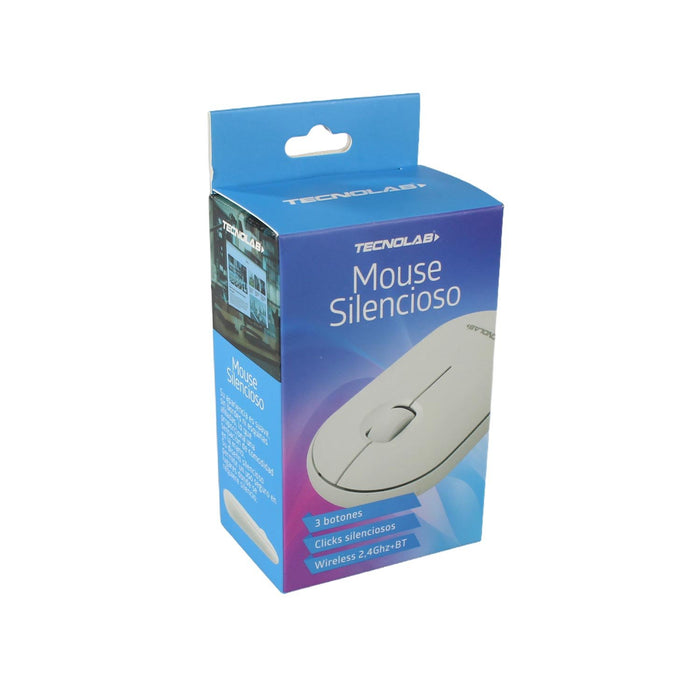 Mouse Silencioso Tecnolab BT White