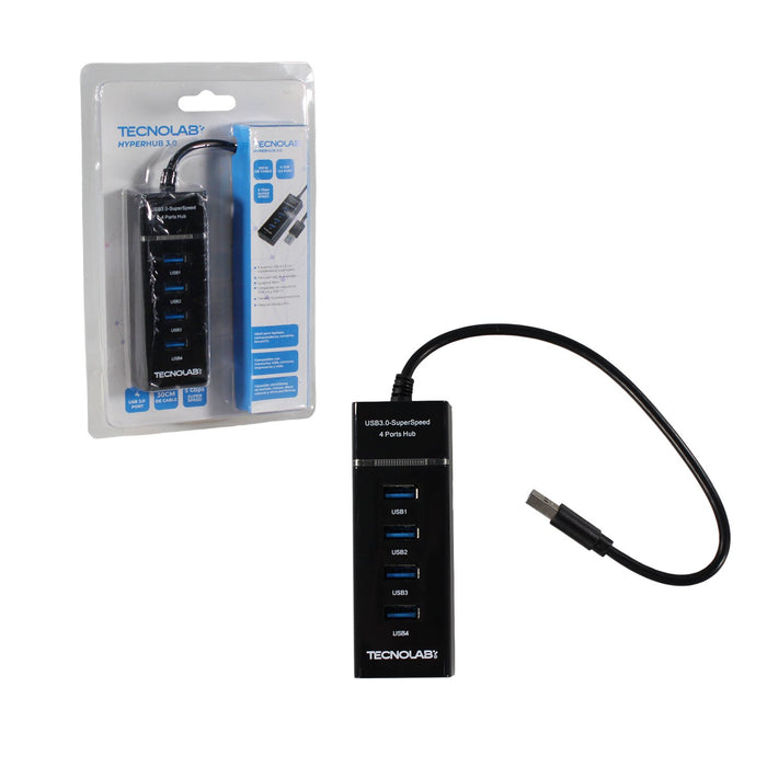 Hub USB de 4 puertos Tecnolab
