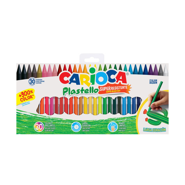 Crayones Carioca Plastello 30 Unidades