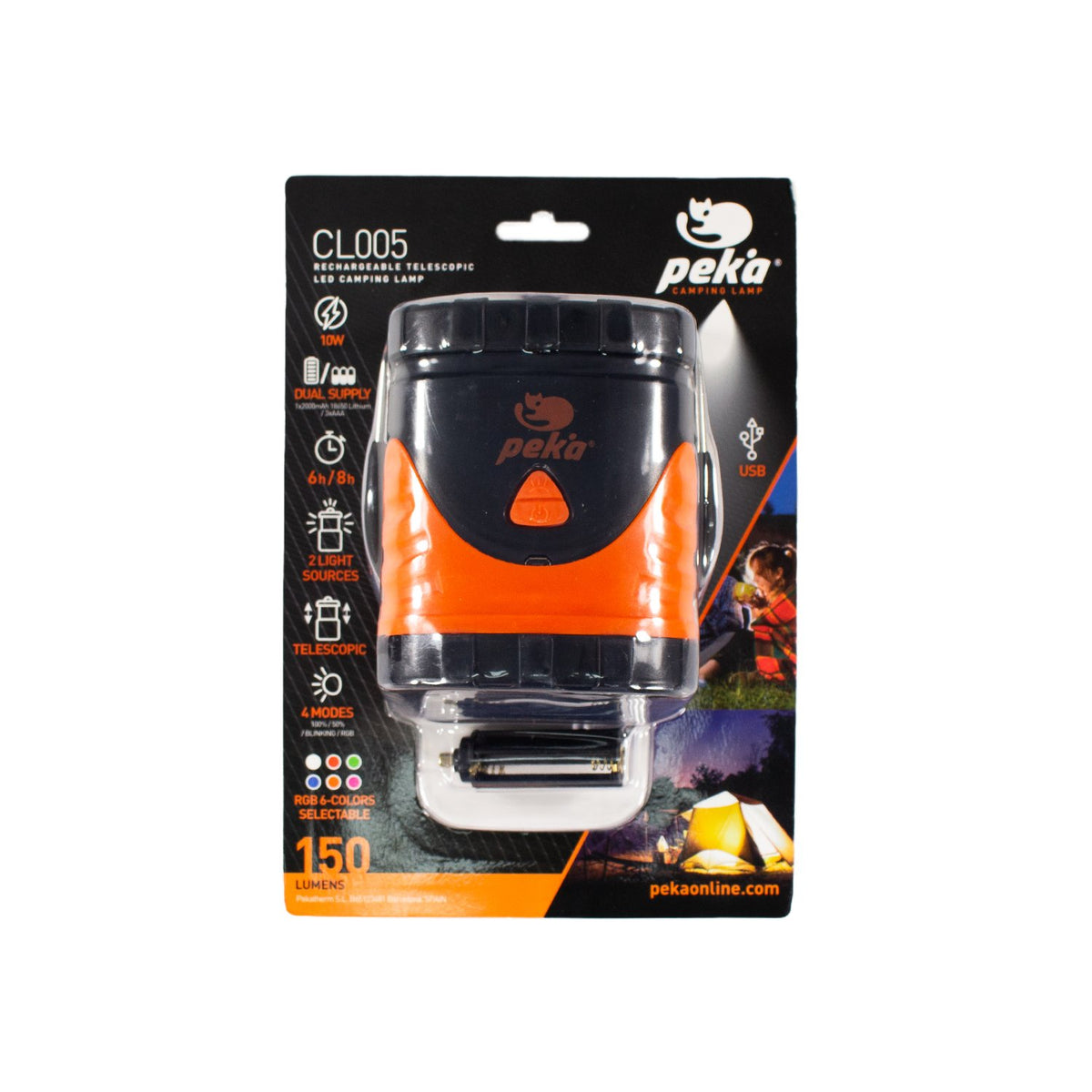 Linterna De Camping 150 Lúmenes - Ip44