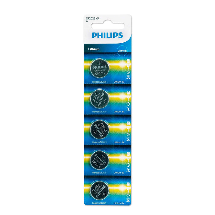 Pila PHILIPS Minicells litio 3V, 5 unidades