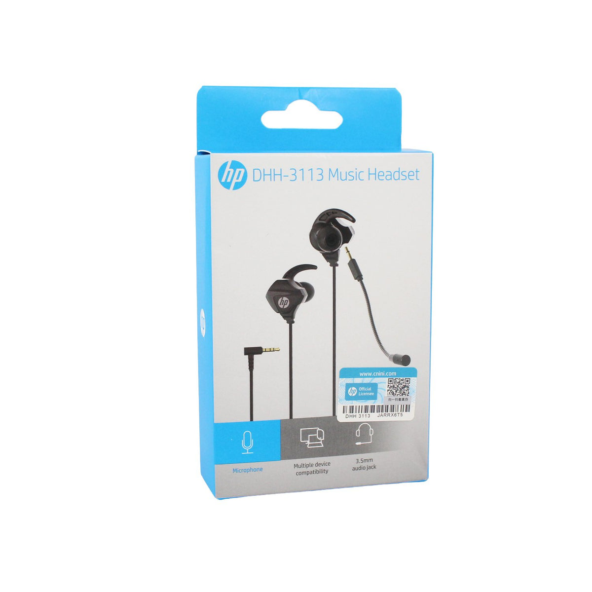 Audífono HP In-ear conexión 3.5mm, USB, black