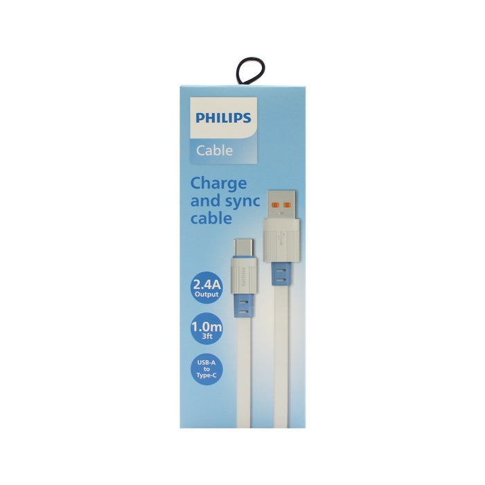 Cable Philips USB 3.0 a tipo c 1mt plano