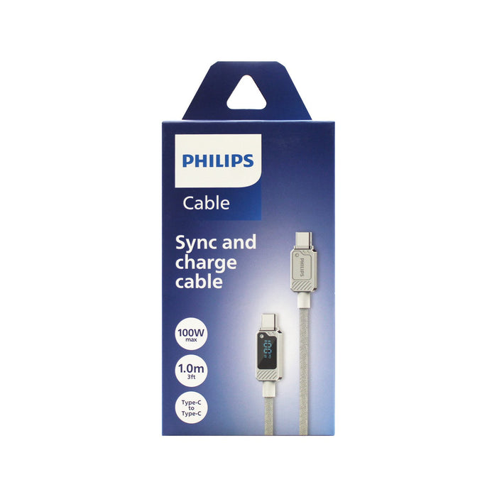 Cable tipo c a c Philips 1mt c/pantalla