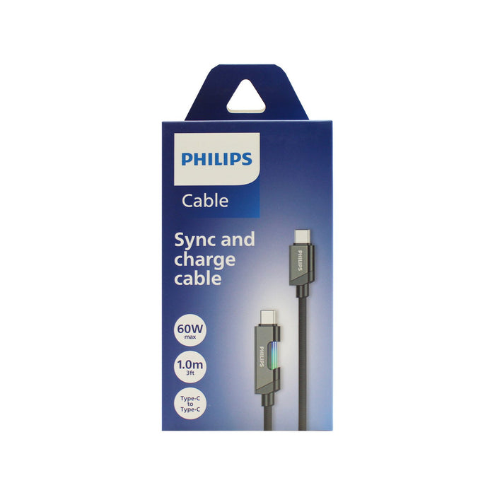 Cable tipo c a c Philips con Luz 1mt
