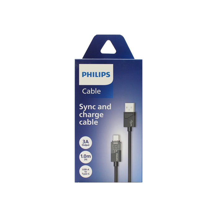 Cable Philips USB 3.0 a tipo c 1mt trenzado