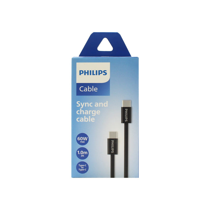 Cable tipo c a c Philips 1mt trenzado