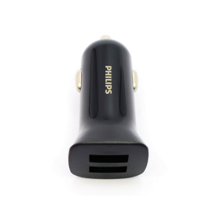 Cargador Philips automóvil 12V 12W, 2 USB 2,4 AMP