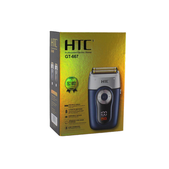 Afeitadora Inalámbrica HTC Con Doble Lamina Hipoalergénica