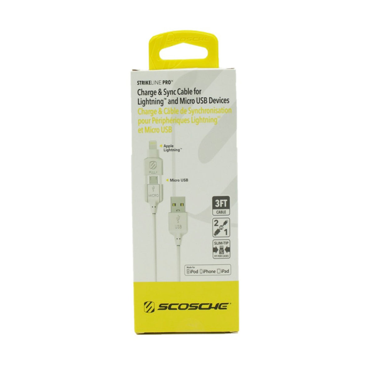 Cable USB A Lightning Y Micro USB (2 En 1)