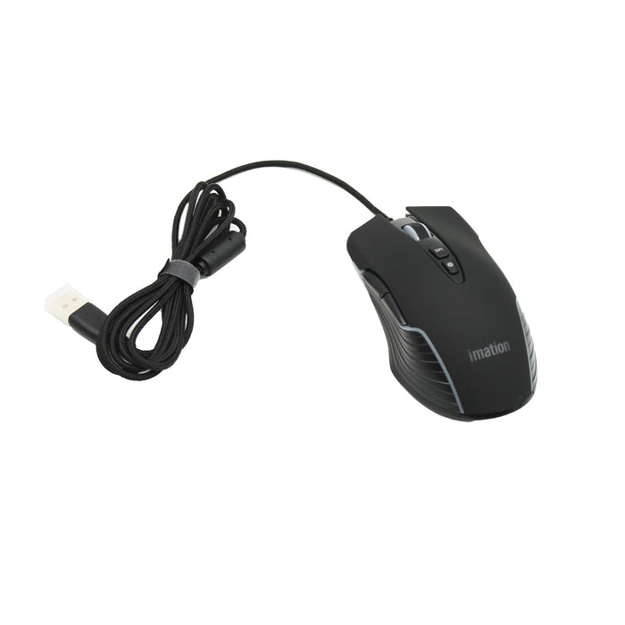 Mouse Imation IMGT260, 12800 DPI, RGB, 7 botones, USB