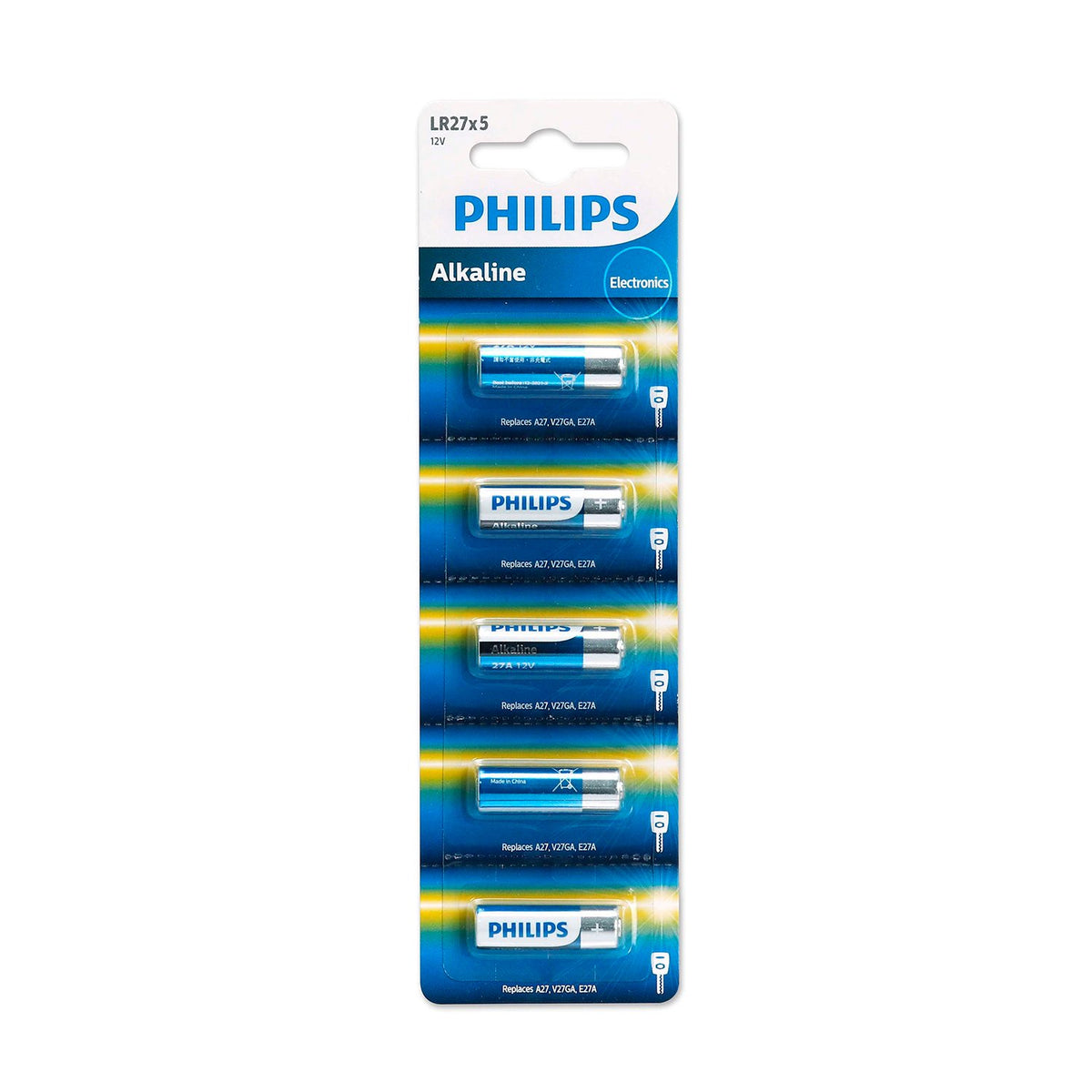 Pila PHILIPS LR27P5B/97 alcalina 12V, 5 unidades