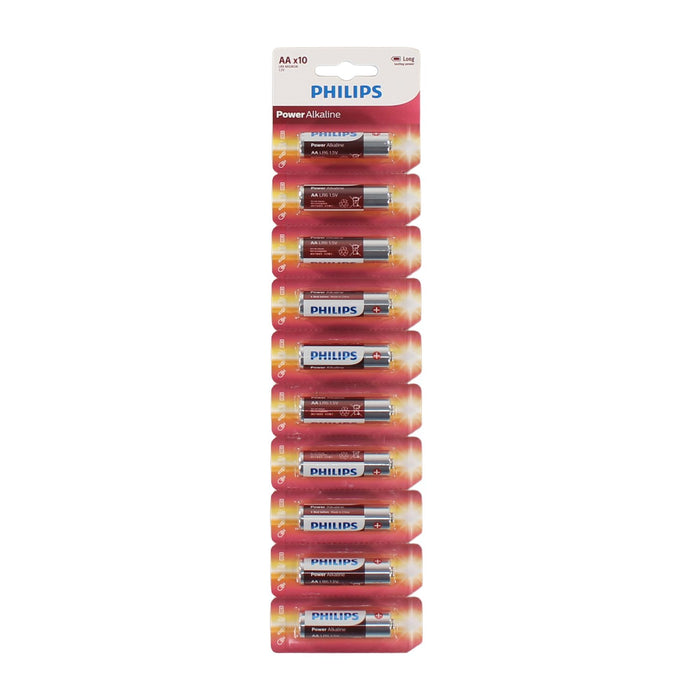 Pilas Philips alcalinas AA 10un.
