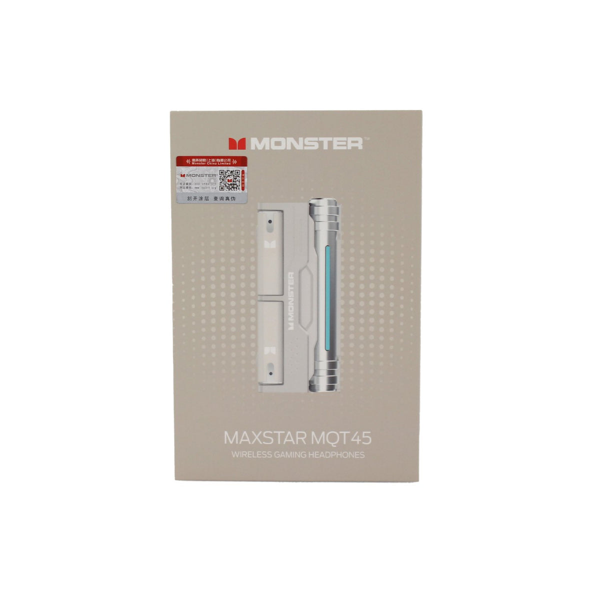 Audífono Monster BT V5.4, cable tipo C, BEIGE.