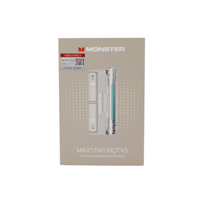 Audífono Monster BT V5.4, cable tipo C, BEIGE.