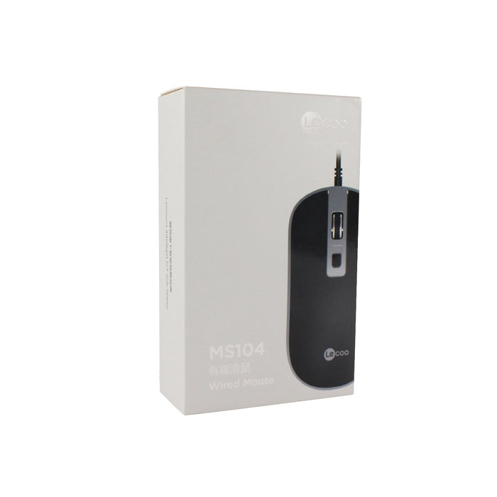 Mouse Alámbrico Lecoo MS104 (Black)