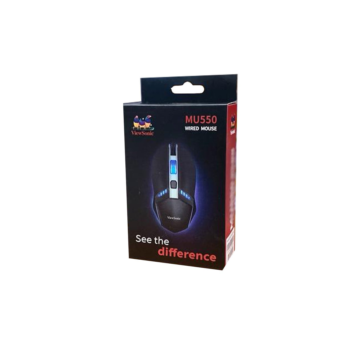 Mouse ViewSonic cable USB 4 botonas 1600DPI,