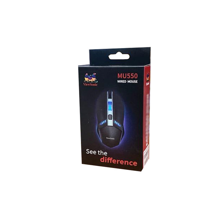 Mouse ViewSonic cable USB 4 botonas 1600DPI,