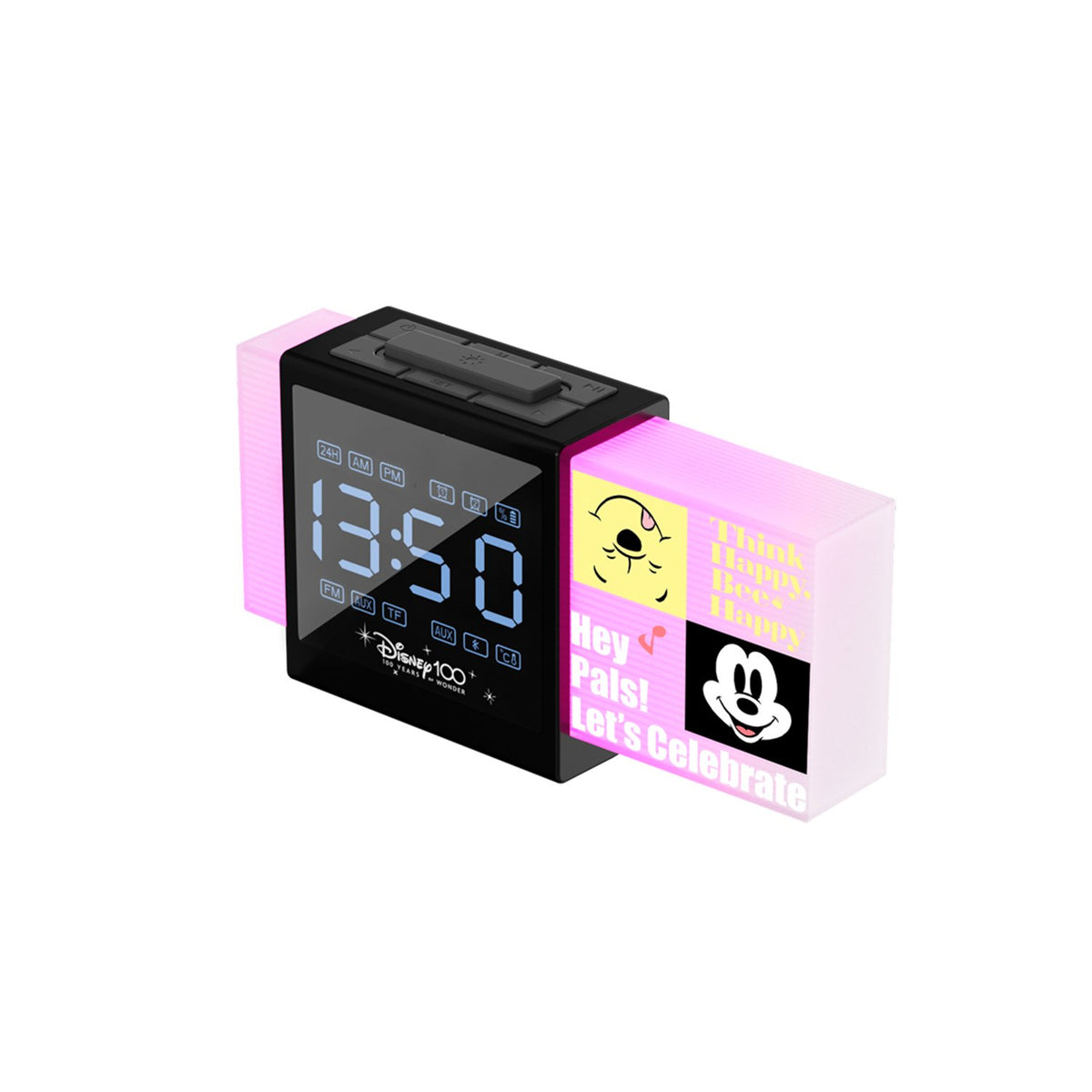 Reloj despertador con parlante Disney