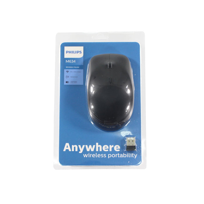 Mouse Philips Inalámbrico Bt + 2.4Ghz, 7 Botones