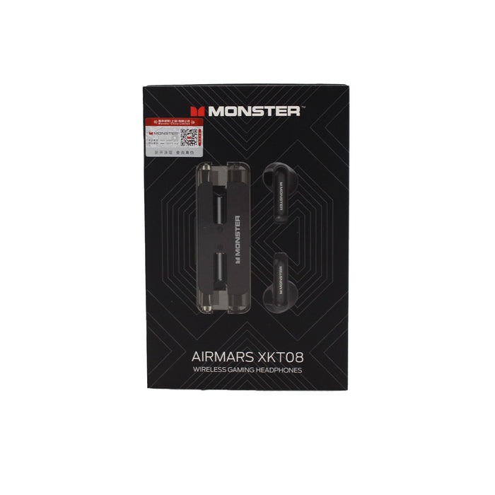 Audífono Monster Bt V5.3 Uso Continuo 5 Hrs Black