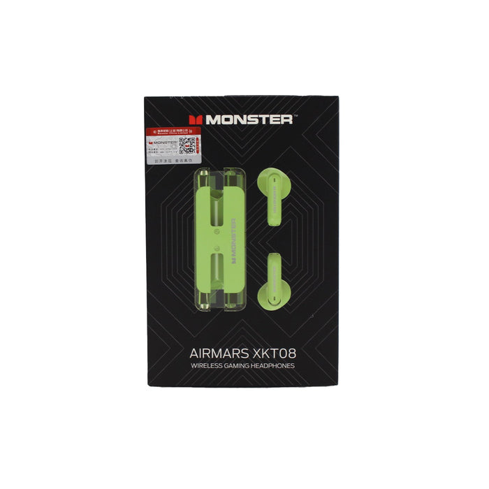 Audífono Monster Bt V5.3 Uso Continuo 5 Hrs Green