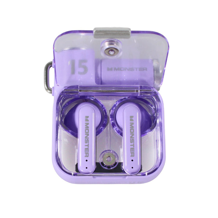 Audífono Monster Bt V5.3 Uso Continuo 5 Hrs Purple