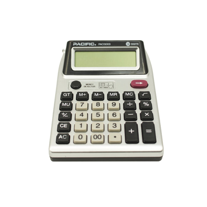 Calculadora Pacific, 12 Dígitos, Pila Incluida.