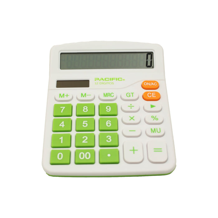 Calculadora 12 dígitos Pacific, color verde